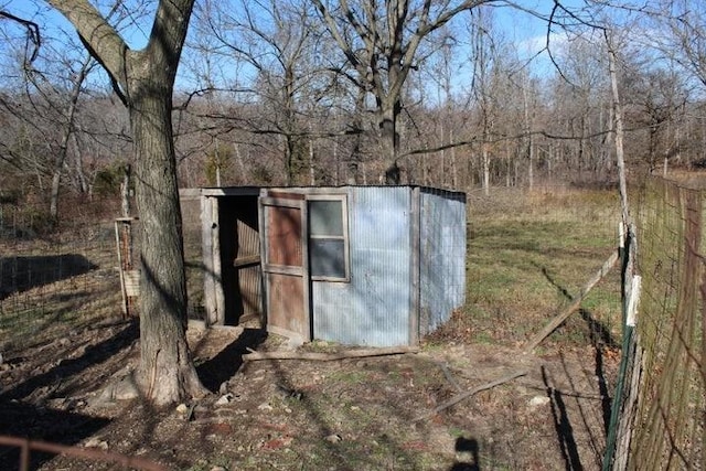 view of outbuilding