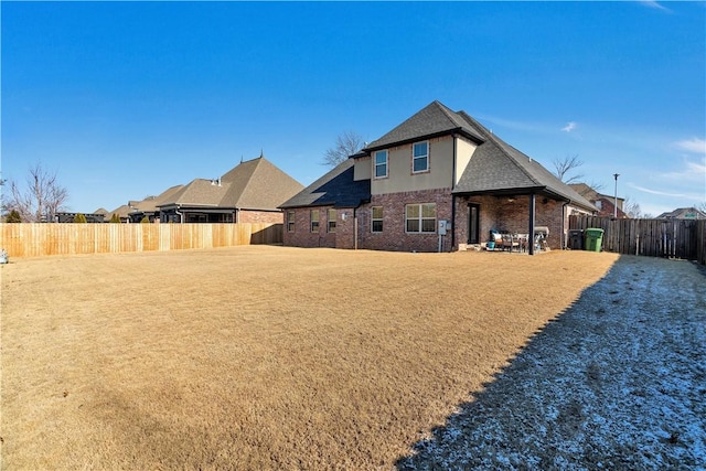 view of rear view of property