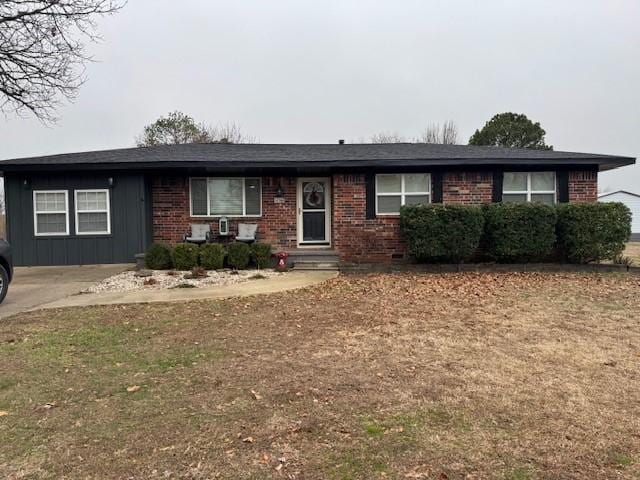 view of ranch-style home