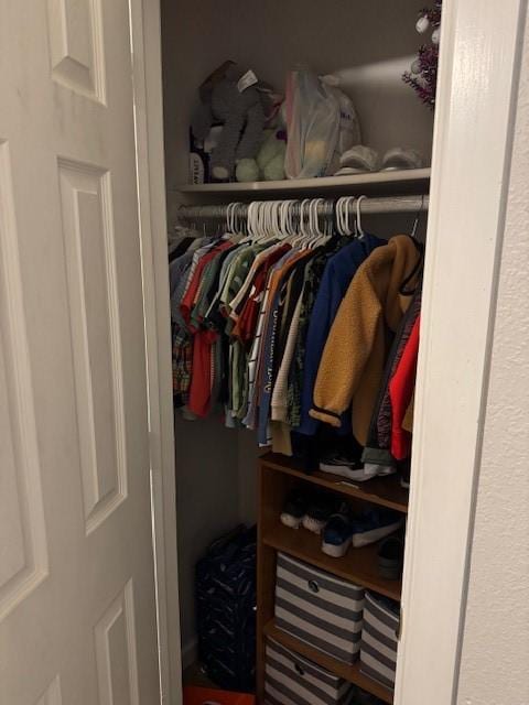 view of closet