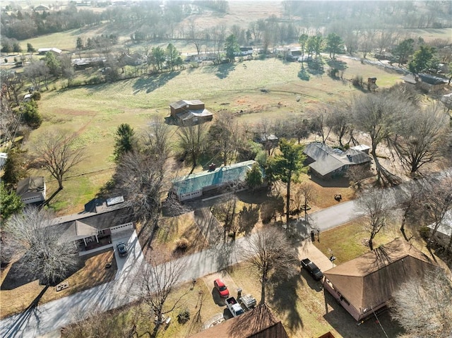 drone / aerial view featuring a rural view