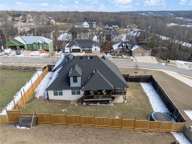 birds eye view of property