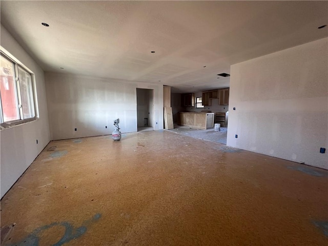 view of unfurnished living room