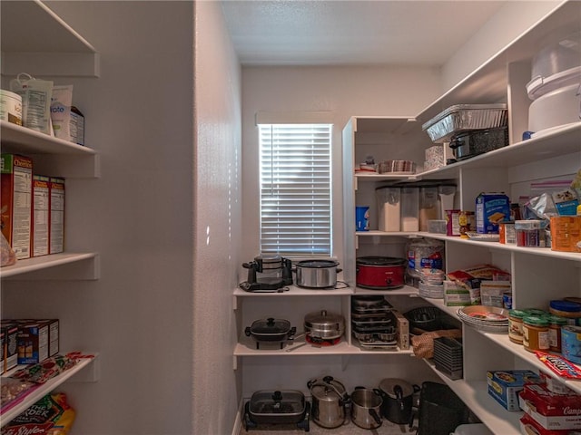 view of pantry