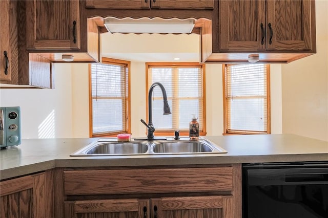 kitchen featuring dishwasher and sink