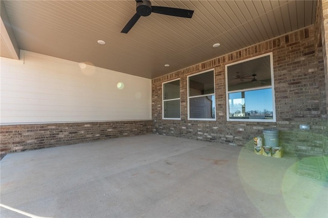 13121 Bethel Blacktop Rd, Farmington, AR 72730 - view of patio with ceiling fan