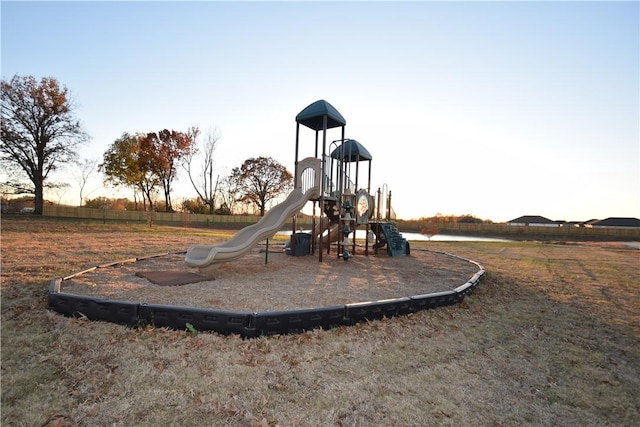 view of playground at dusk