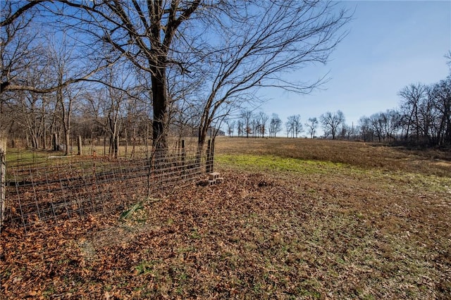 view of yard featuring a rural view