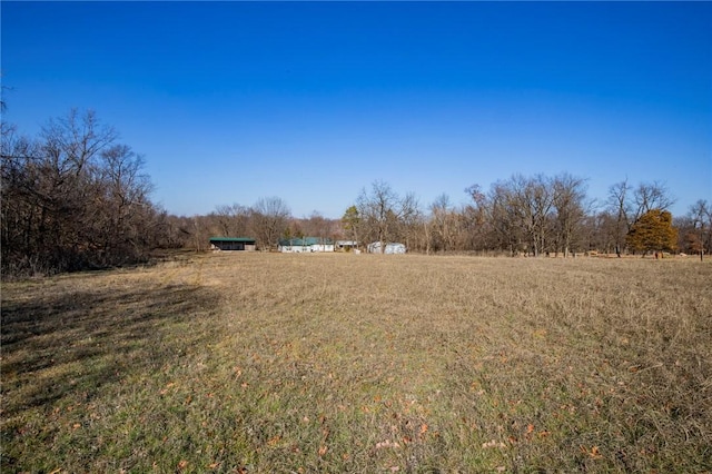 view of yard featuring a rural view