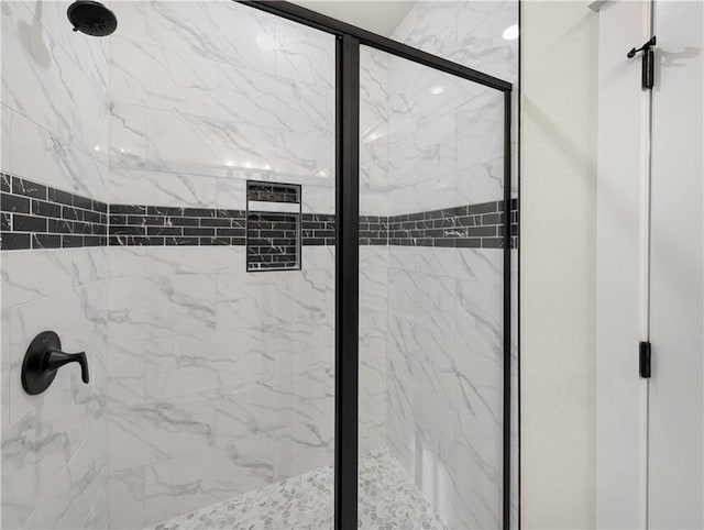 room details with a shower with shower door