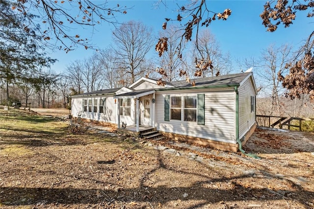 view of front of property