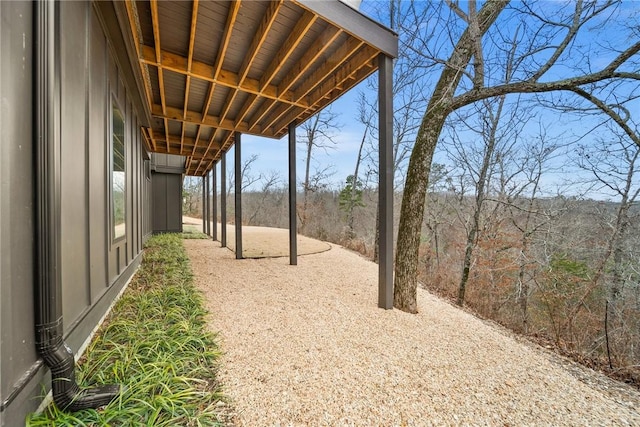 view of yard with a patio area