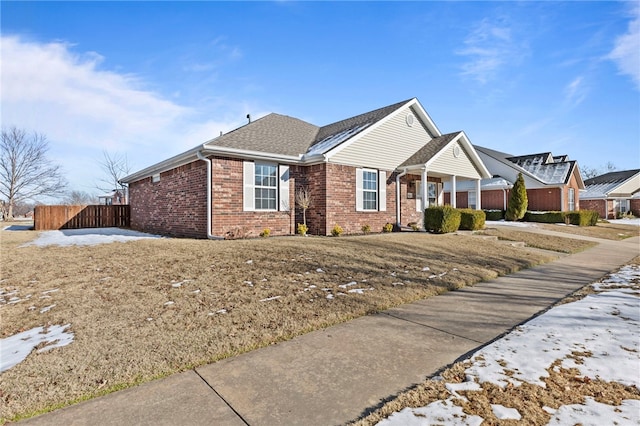 view of ranch-style home