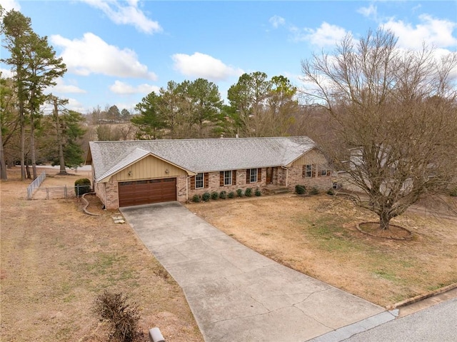 ranch-style house with a garage