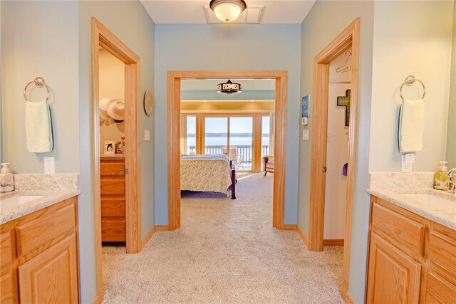 bathroom with vanity