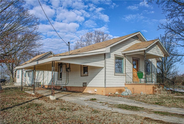 view of side of home