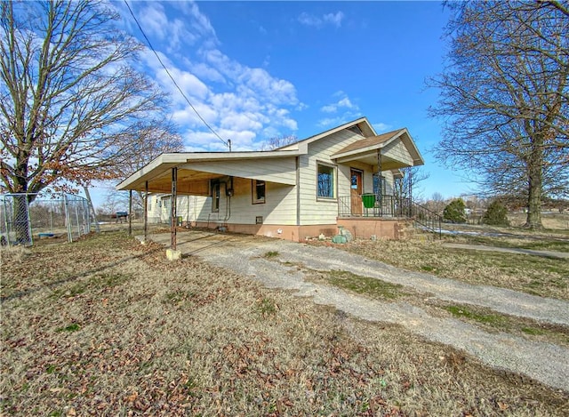 view of front of home