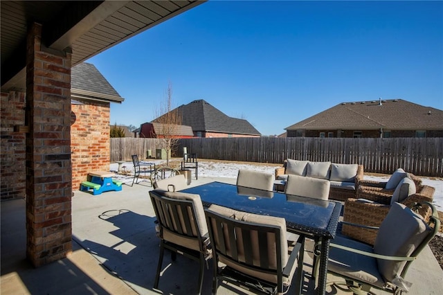 view of patio / terrace with outdoor lounge area