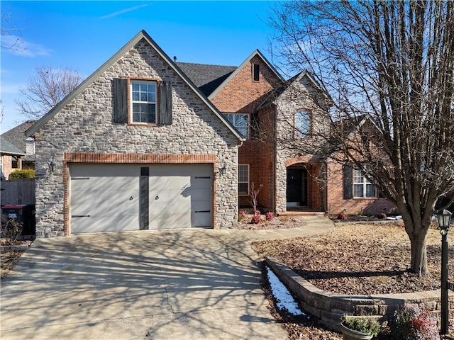 front facade featuring a garage