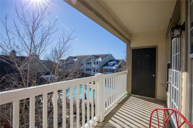 view of balcony