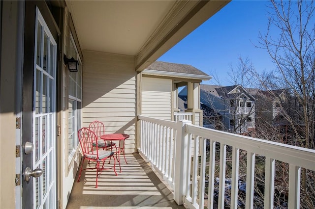 view of balcony