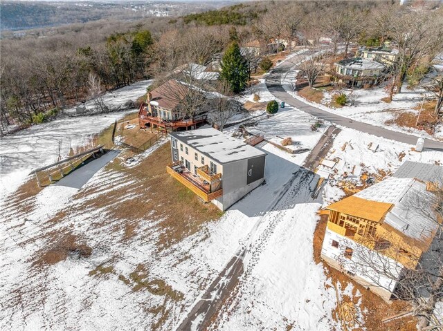 510 Chisholm Trl, Forsyth, MO 65653 - view of snowy aerial view
