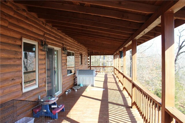 7 Viewpoint Dr, Eureka Springs, AR 72631 - view of wooden terrace