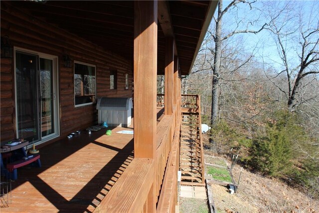 7 Viewpoint Dr, Eureka Springs, AR 72631 - deck featuring stairs