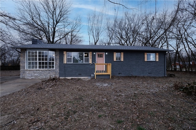 view of ranch-style house