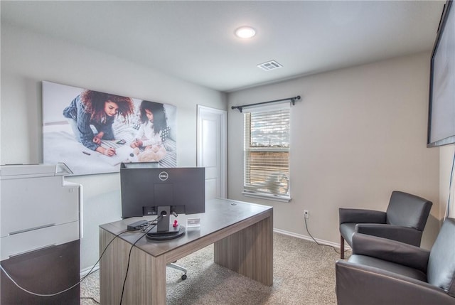 1412 NW 5th Ave, Highfill, AR 72734 - home office featuring light colored carpet, visible vents, and baseboards