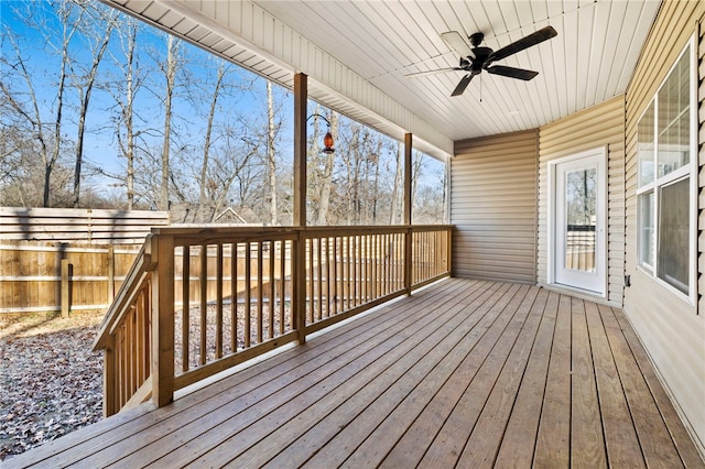 29 Shanklin Dr, Bella Vista, AR 72715 - deck with a ceiling fan