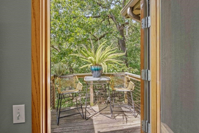 view of balcony