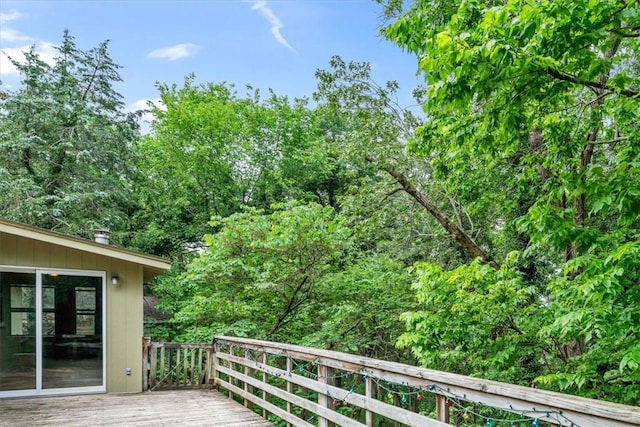 55 Ridgeway Ave, Eureka Springs, AR 72632 - view of wooden terrace