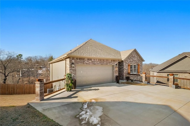 view of front of house featuring a garage