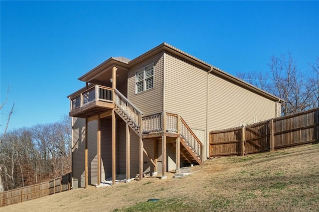 view of rear view of property