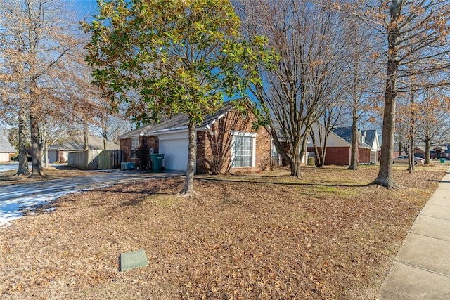 ranch-style house with a garage