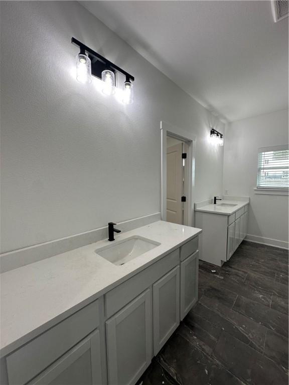 bathroom with vanity