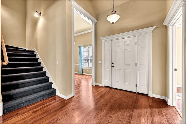 entryway featuring hardwood / wood-style floors