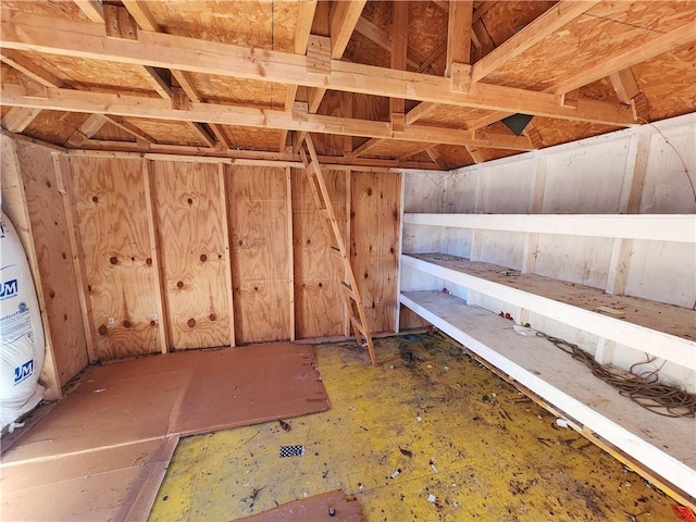 view of storage room