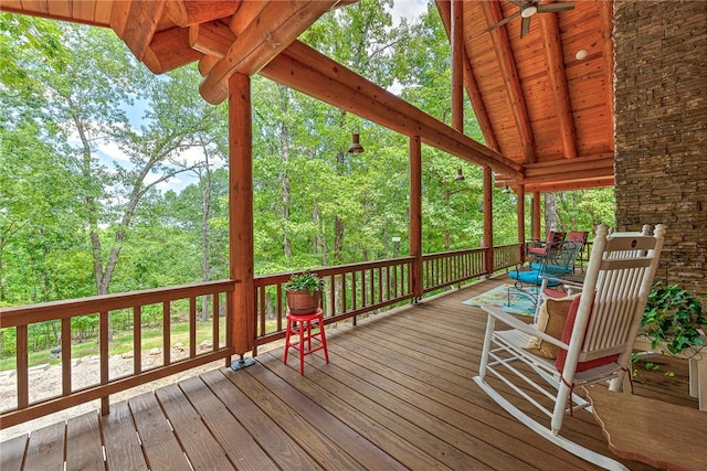 170 Meadow Ridge Rd, Eureka Springs, AR 72632 - view of wooden deck
