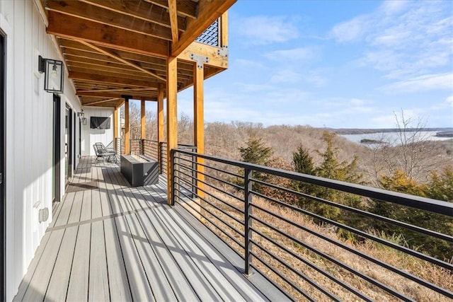 9188 Park Rd, Rogers, AR 72756 - deck featuring a water view