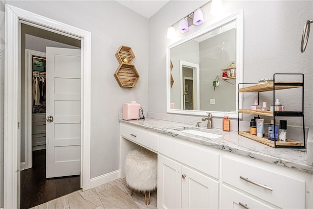 bathroom featuring vanity