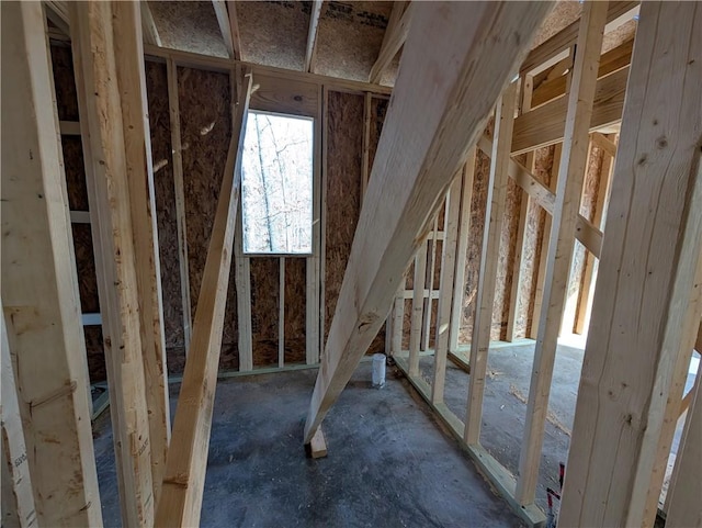 view of attic