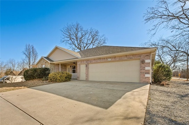 ranch-style house with a garage