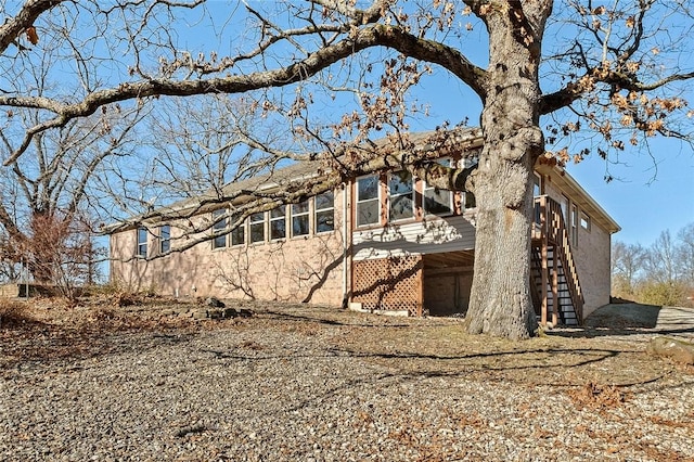 view of home's exterior