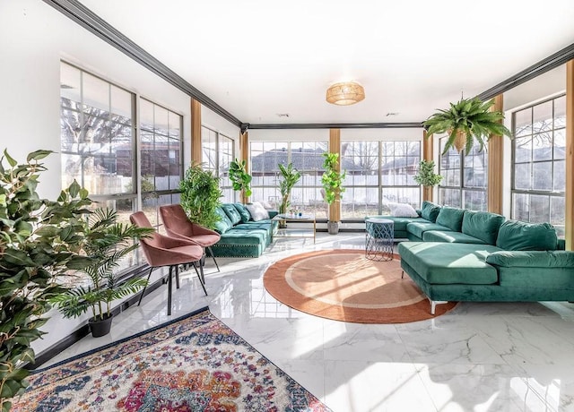 sunroom with a wealth of natural light