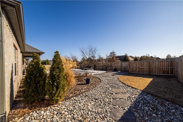 view of yard featuring a patio