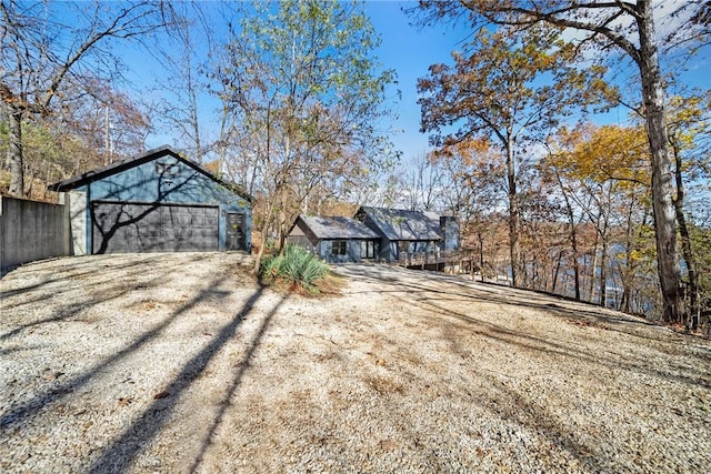 front of property featuring a garage