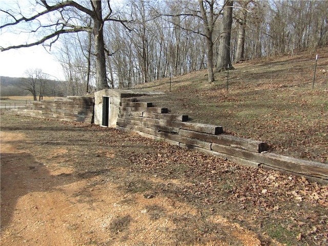 view of yard featuring a rural view