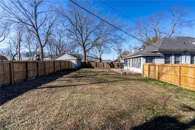 view of yard